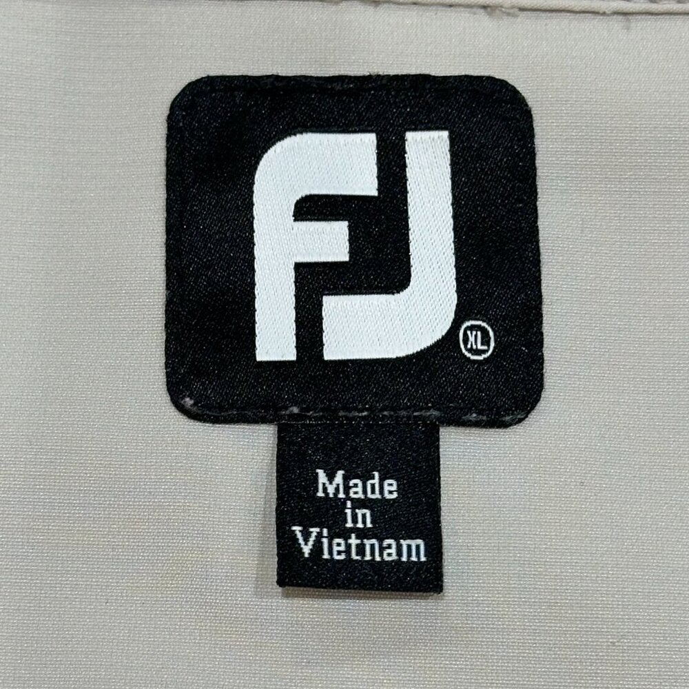 FootJoy (FJ) Half Zip Windbreaker Mock Neck Golf Jacket XL Elastic Waist Pockets - Picture 7 of 8